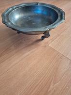 VINTAGE " Tinnen Schaal met Voetjes ., Antiek en Kunst, Antiek | Tin, Ophalen