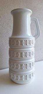 Grote Scheurich West Germany vloer vaas, retro wit 45 cm, Ophalen of Verzenden