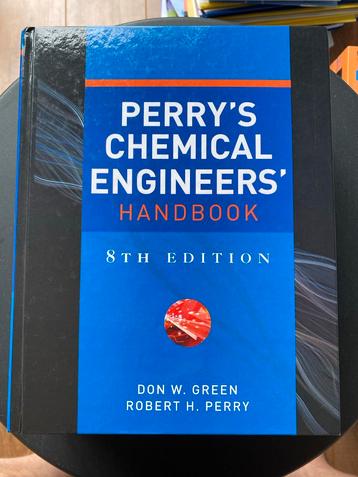 Perry's Chemical Engineers' Handbook 8e Editie beschikbaar voor biedingen