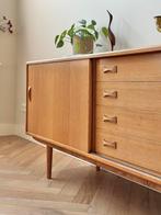 Vintage dressoir Clausen & Søn, lowboard hout jaren 50/60, Ophalen, Deens design, vintage, Eikenhout, 50 tot 100 cm