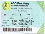 Ticket:ADO Den Haag v RKC Waalwijk 10-04-2004, Verzenden, Gebruikt, Overige binnenlandse clubs, Overige typen
