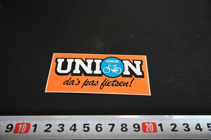 stickers UNION da's pas fietsen !    Fiets, Verzamelen, Stickers, Zo goed als nieuw, Ophalen