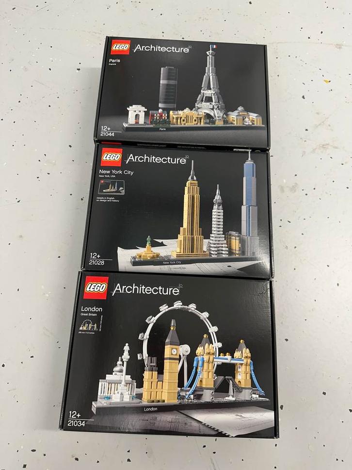 Lego Architecture sets London, Parijs, New York - Nieuw!, Kinderen en Baby's, Speelgoed | Duplo en Lego, Nieuw, Lego, Complete set