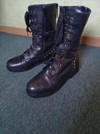 Stoere laarzen zwart/veter laarsjes maat 39/biker boots, Kleding | Dames, Schoenen, Ophalen of Verzenden, Hoge laarzen, Zo goed als nieuw