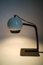 Vintage jaren 70 80 eyebal lamp space age bollamp wit zwart., Huis en Inrichting, Ophalen of Verzenden, Minder dan 50 cm, Metaal