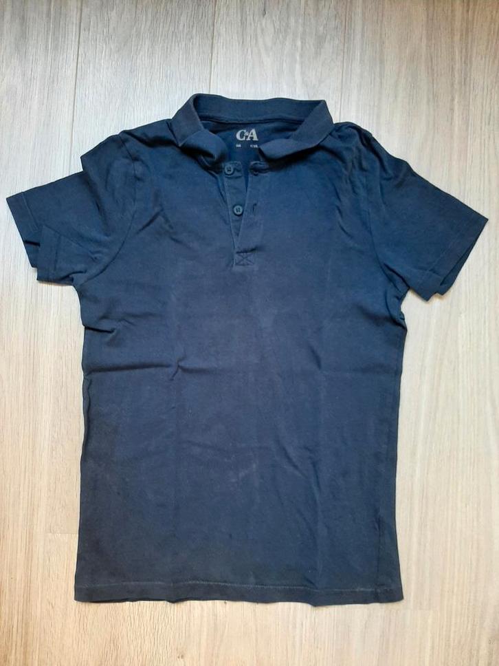AvD 1249 Blauwe C&A polo jongen maat 146, Kinderen en Baby's, Kinderkleding | Maat 146, Gebruikt, Jongen, Shirt of Longsleeve