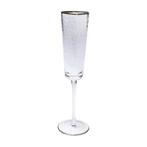 Champagneglazen met gouden rand, 6 stuks, Glas of Glazen, Nieuw, Ophalen of Verzenden, Glas