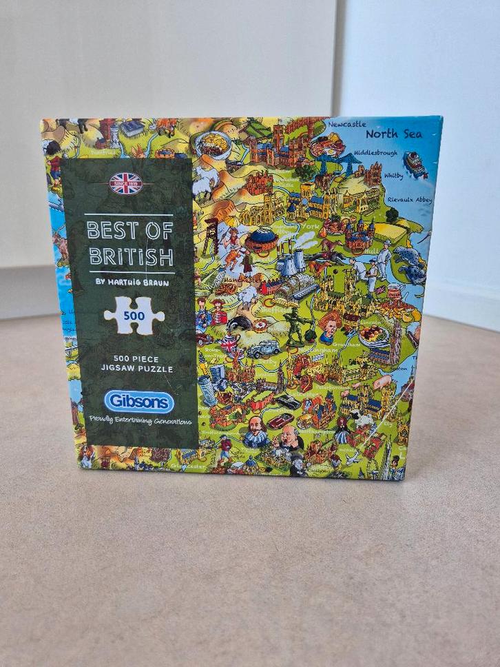Gibsons puzzle - Best of British by Hartwig Braun - G3431, Hobby en Vrije tijd, Denksport en Puzzels, Zo goed als nieuw, Legpuzzel