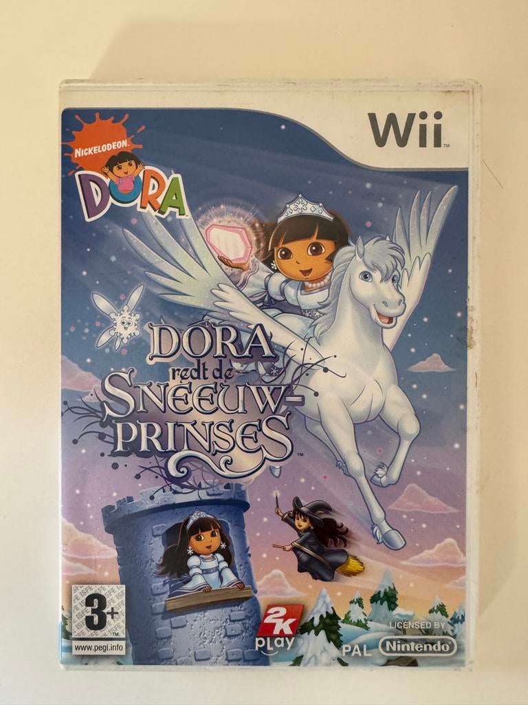 Dora Redt de Sneeuwprinses - Wii Spel, Gebruikt, 1 speler, Vanaf 3 jaar, Ophalen