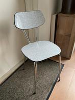Vintage grijze formica stoel Huijsman Tilburg jaren 60, Grijs, Gebruikt, Jaren 60, Metaal