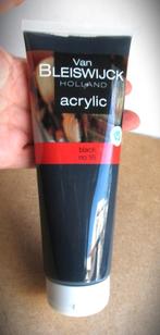 Verf~Van Bleiswijck~Tube 250 gram~zwart nr 99, Hobby en Vrije tijd, Ophalen of Verzenden, Zo goed als nieuw, Acrylverf