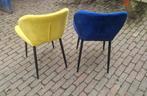 6 kleurige eettafelstoelen, Huis en Inrichting, Stoelen, Ophalen, Modern en licht, Overige kleuren, Zo goed als nieuw