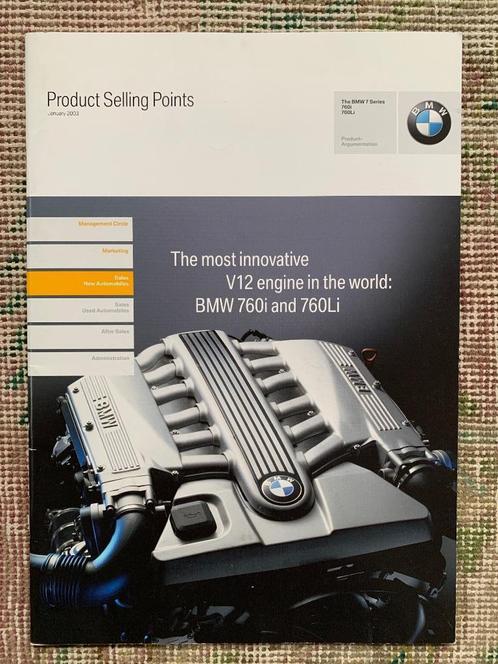 Productinformatie BMW 760i / 760 iL V12 E65 & E66 2003, Boeken, Auto's | Folders en Tijdschriften, Nieuw, BMW, Ophalen of Verzenden
