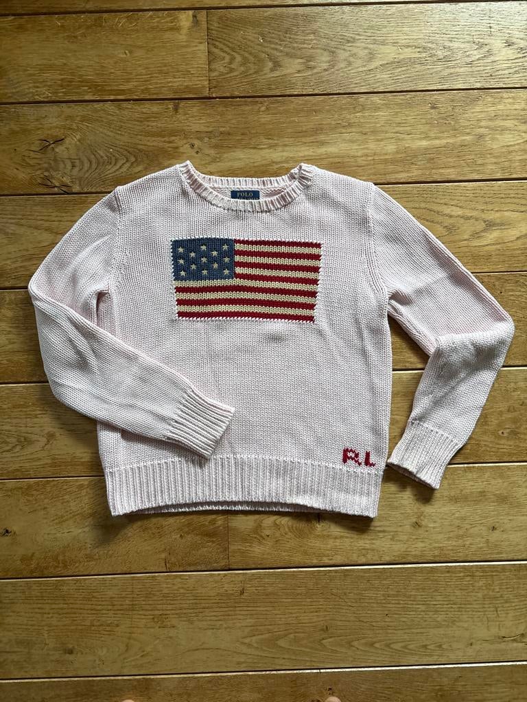 Licht roze Ralph Lauren Trui  - Valt als XS, Ophalen of Verzenden, Zo goed als nieuw, Maat 36 (S), Roze