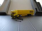 011 herpa daf super space cab demo geel 1:87 truck trein, Hobby en Vrije tijd, Ophalen of Verzenden, Nieuw, Bus of Vrachtwagen