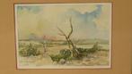 Koen Lemmens (Lommel B.) : "Arcadia"- 1992 - aquarel, Antiek en Kunst, Ophalen of Verzenden