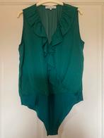 Maria tailor body / overslag blouse top groen roezel mt. 40, Nieuw, Maria tailor, Groen, Maat 38/40 (M)