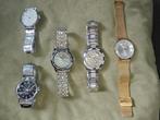 KLEINE PARTIJ NIEUWE HORLOGES, Sieraden, Tassen en Uiterlijk, Horloges | Heren, Staal, Staal, Polshorloge, Ophalen of Verzenden
