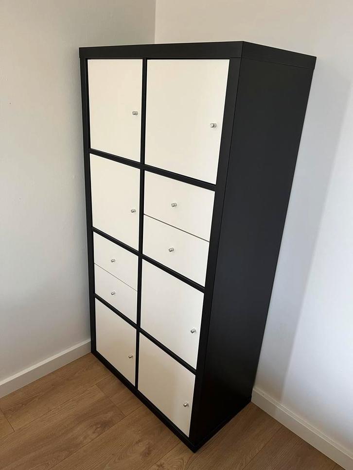 IKEA Kallax Kast met deuren en lades, Huis en Inrichting, Kasten | Wandmeubels, Gebruikt, 100 tot 150 cm, Minder dan 150 cm, 25 tot 50 cm