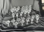 Vintage kristal glasservies Glendale Val Saint Lambert, Antiek en Kunst, Antiek | Glas en Kristal, Ophalen