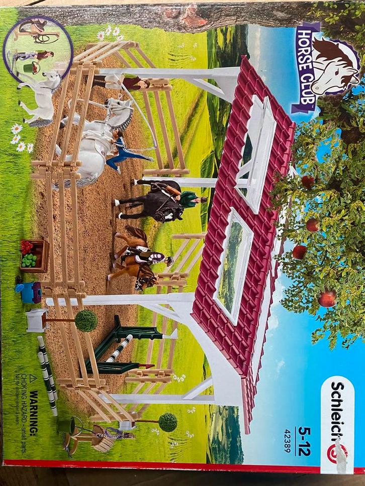 Schleich 42389 Horse Club - Paardenstal, Kinderen en Baby's, Speelgoed | Overig, Zo goed als nieuw, Jongen of Meisje, Ophalen of Verzenden