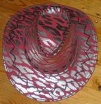 Rose / zilveren Cowboy hoed carnavalshoed ( 59 cm ), Ophalen of Verzenden, Zo goed als nieuw