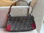 Fendi zucca schoudertas, Sieraden, Tassen en Uiterlijk, Tassen | Damestassen, Ophalen of Verzenden, Zo goed als nieuw, Rood, Schoudertasje