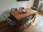 Eettafel, Teak 160x90cm. (Exclusief stoelen), Huis en Inrichting, Tafels | Eettafels, Ophalen, Gebruikt, Teakhout, 50 tot 100 cm