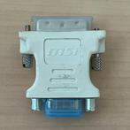 MSI 9-pin VGA female naar 17-pin DVI-A male adapter, Ophalen of Verzenden, Zo goed als nieuw