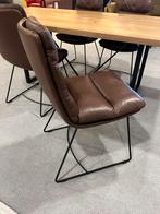 4 Nieuw KFF Arva Eetkamerstoelen bruin leer Design stoel, Huis en Inrichting, Bruin, Nieuw, Leer, Ophalen of Verzenden