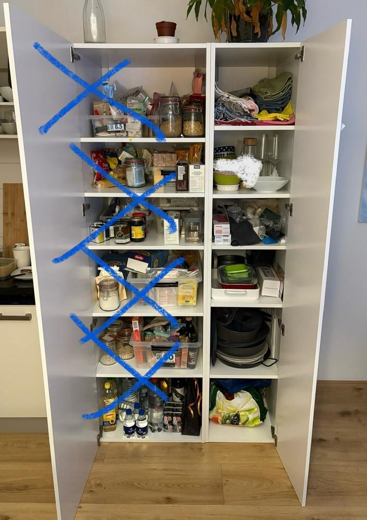 Ikea Metod kast (zgan 40x60x200), Huis en Inrichting, Kasten | Overige, Zo goed als nieuw, Ophalen