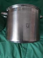 Pan, Huis en Inrichting, Keuken | Potten en Pannen, Ophalen of Verzenden, Zo goed als nieuw, Rvs, Keramische plaat