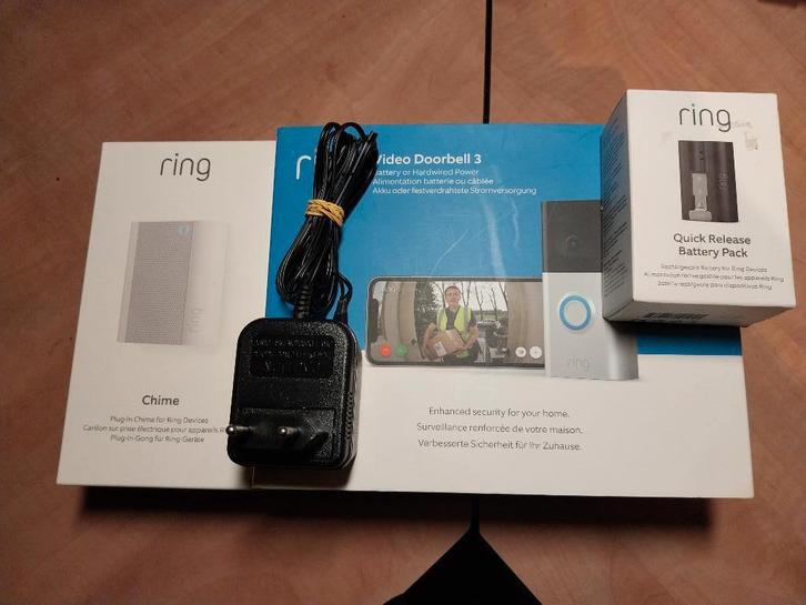 Ring Deurbel met extra's (Lees omschrijving), Huis en Inrichting, Deurbellen, Zo goed als nieuw, Draadloos, Ingebouwde camera