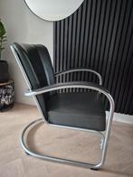 Gispen Dutch Originals 412 fauteuil grijs leder, Huis en Inrichting, Ophalen of Verzenden, Zo goed als nieuw, Leer, Gispen