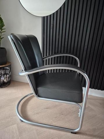 Gispen Dutch Originals 412 fauteuil grijs leder beschikbaar voor biedingen