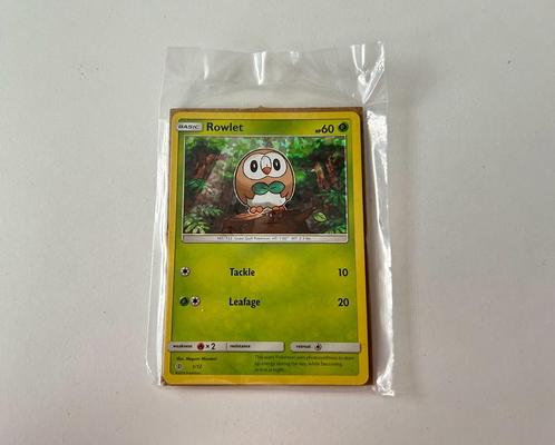 Pokemon Mac Donalds Rowlet promo 2016, Hobby en Vrije tijd, Verzamelkaartspellen | Pokémon, Nieuw, Losse kaart, Ophalen of Verzenden