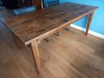 Ambachtelijk gemaakte grenen eettafel van oude houten vloer, Huis en Inrichting, Tafels | Eettafels, Ophalen, Gebruikt, 50 tot 100 cm