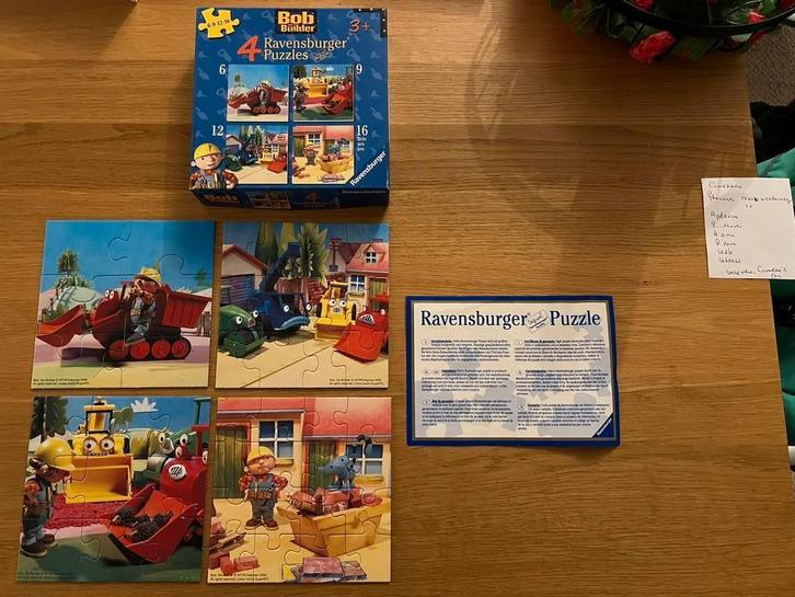 Ravensburger puzzel Bob de Builder, Kinderen en Baby's, Speelgoed | Kinderpuzzels, Zo goed als nieuw, 10 tot 50 stukjes, Ophalen of Verzenden