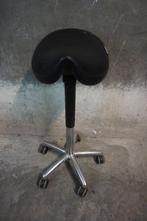 Score ergonomische zadelkruk kapperskruk amazone, Gebruikt, Zwart, Ophalen of Verzenden, Bureaukruk