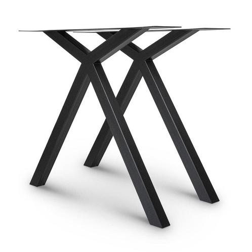 Stalen scissor poten set 4x4cm Y tafelpoten NiEUW! Y-poten x, Huis en Inrichting, Tafels | Eettafels, Nieuw, 50 tot 100 cm, Rond