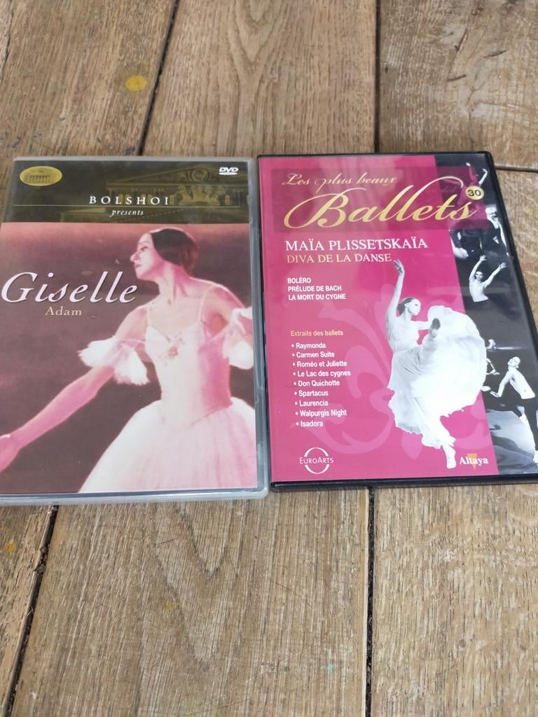 Mooie Ballet DVD's Giselle en Maia Plissetskaia, Cd's en Dvd's, Dvd's | Muziek en Concerten, Alle leeftijden, Ophalen of Verzenden