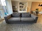 Zeer mooie grijze Leolux pode 2,5 zits bank met hocker., Huis en Inrichting, Ophalen, Gebruikt, Driepersoons, 75 tot 100 cm