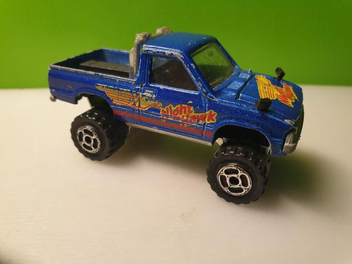 Majorette 292 - Toyota Hi-Lux Pickup 4x4 [blauw] 1/56, Hobby en Vrije tijd, Modelauto's | Overige schalen, Gebruikt, Auto, Ophalen of Verzenden