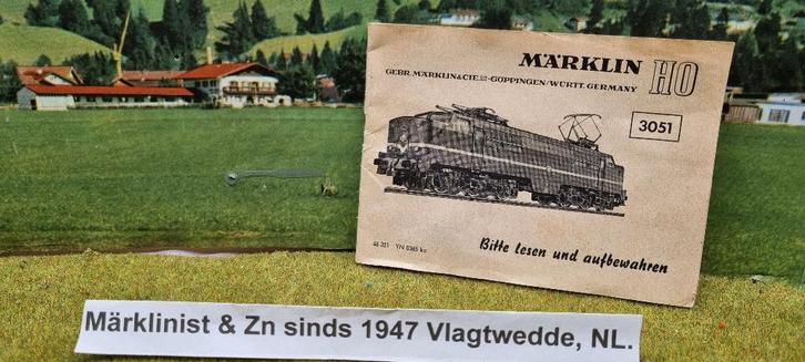 Marklin boekje 3051 ( 68 351 - YN0365ka), Hobby en Vrije tijd, Modeltreinen | H0, Zo goed als nieuw, Boek, Tijdschrift of Catalogus