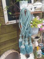 6 stuks prachtige Brocante ijsblauwe embrasses, Antiek en Kunst, Ophalen of Verzenden