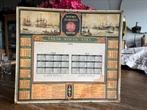 OUDE KALENDER KARTON DOUWE EGBERTS JAREN 40, Verzamelen, Ophalen, Gebruikt, Reclamebord