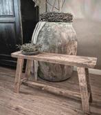 ~Stoer Sober Landelijk Houten Bankje~, Huis en Inrichting, Woonaccessoires | Overige, Ophalen of Verzenden, Nieuw