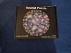 Ronde puzzel blazing with color, Ophalen of Verzenden, 500 t/m 1500 stukjes, Zo goed als nieuw, Legpuzzel