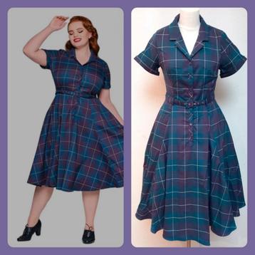Vintage 50s stijl Collectif swing jurk Caterina  beschikbaar voor biedingen