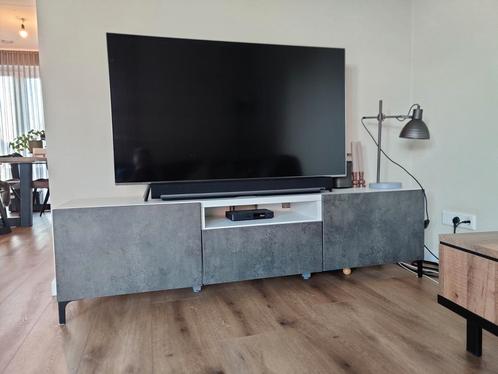 Tv meubel 180 cm betonlook, Huis en Inrichting, Kasten | Televisiemeubels, Zo goed als nieuw, Minder dan 100 cm, 150 tot 200 cm